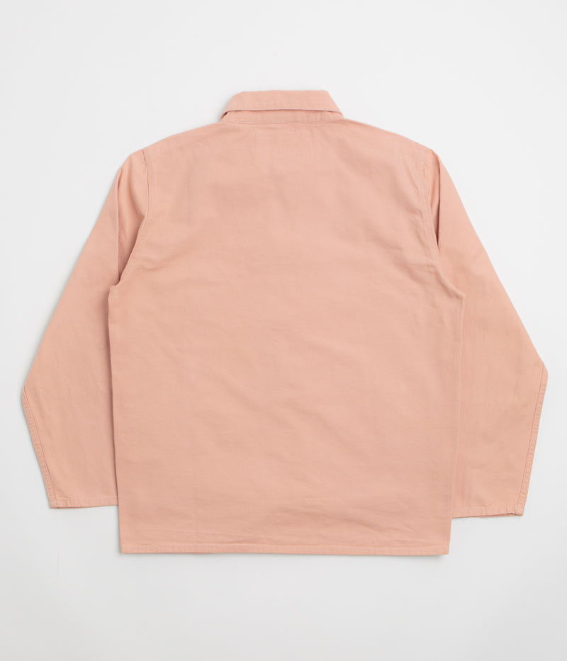 Uskees 3001 Buttoned Overshirt in Dusty Pink