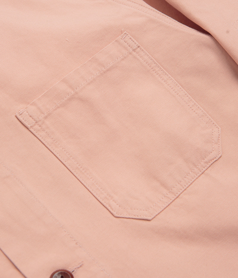 Uskees 3001 Buttoned Overshirt in Dusty Pink