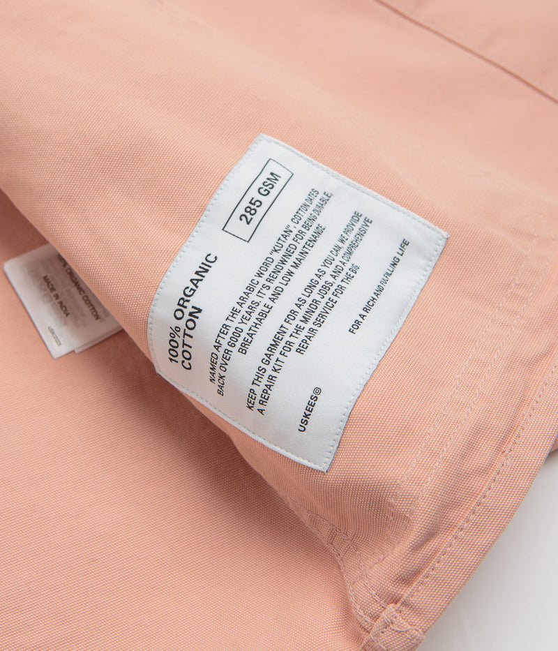Uskees 3001 Buttoned Overshirt in Dusty Pink