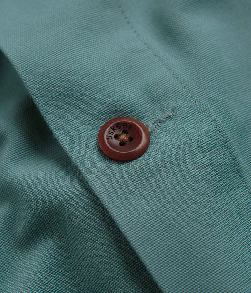 Uskees 3001 Buttoned Overshirt in Eucalyptus