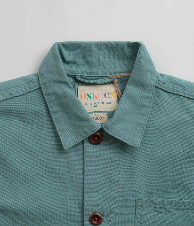 Uskees 3001 Buttoned Overshirt in Eucalyptus