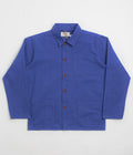 Uskees 3001 Buttoned Overshirt in Ultra Blue