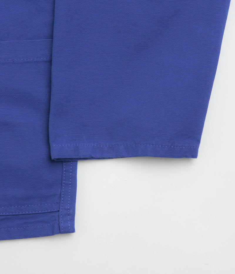 Uskees 3001 Buttoned Overshirt in Ultra Blue