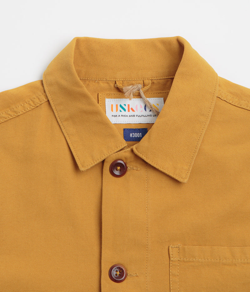 Uskees 3001 Buttoned Overshirt in Yellow