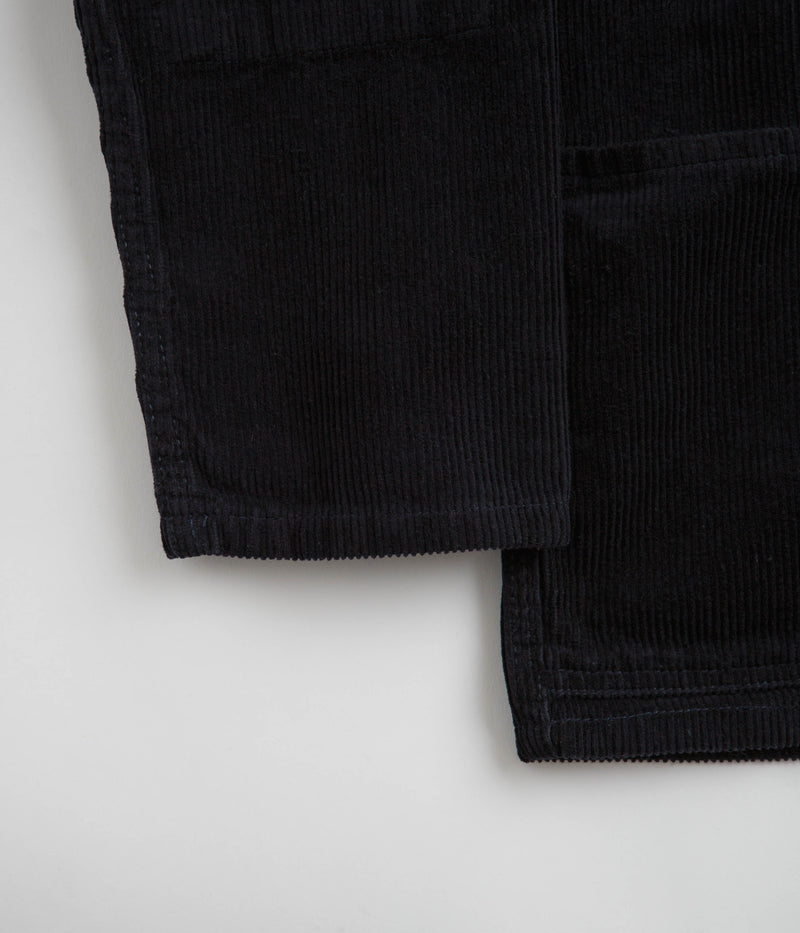 Uskees 3001 Cord Buttoned Overshirt in Midnight Blue