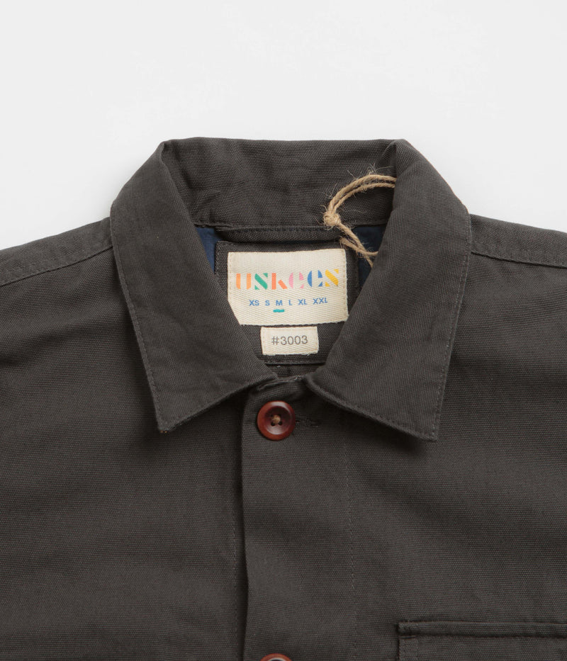 Uskees 3003 Buttoned Work Shirt in Charcoal