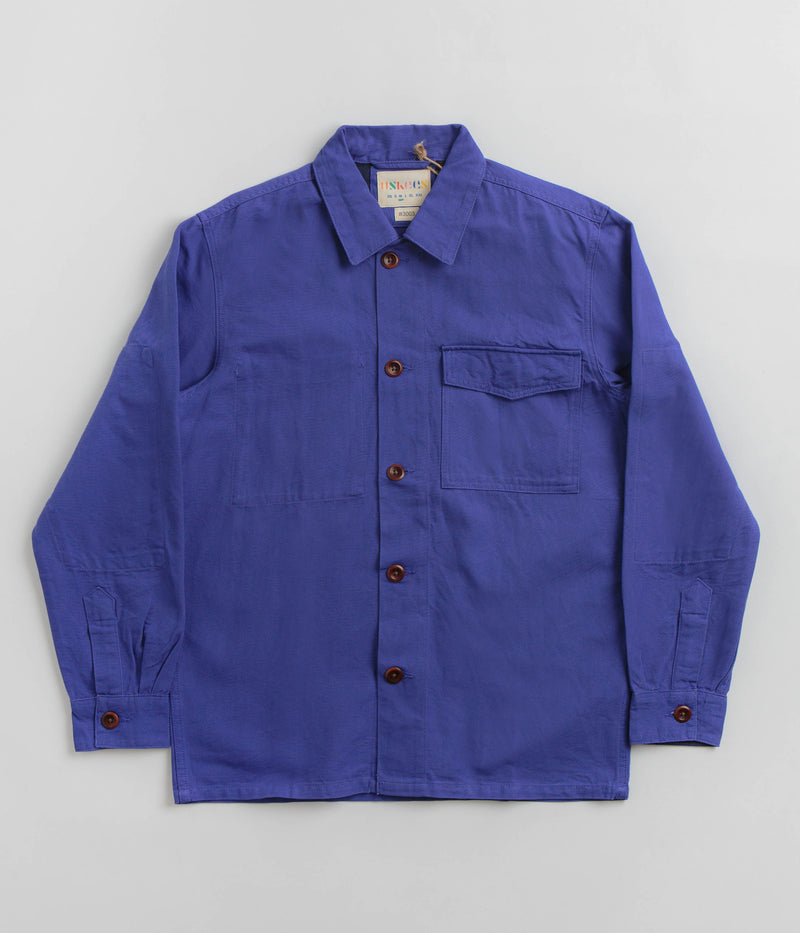 Uskees 3003 Buttoned Work Shirt in Ultra Blue
