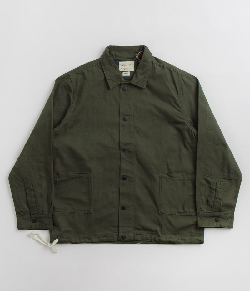 Uskees 3013 Oversized Coach Jacket in Vine Green