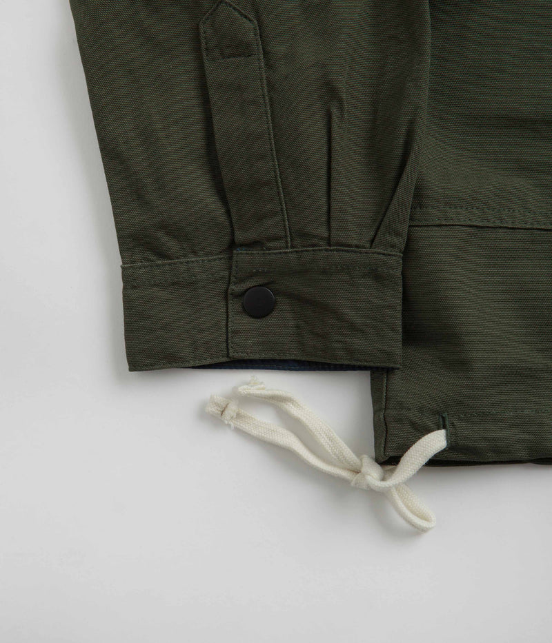 Uskees 3013 Oversized Coach Jacket in Vine Green
