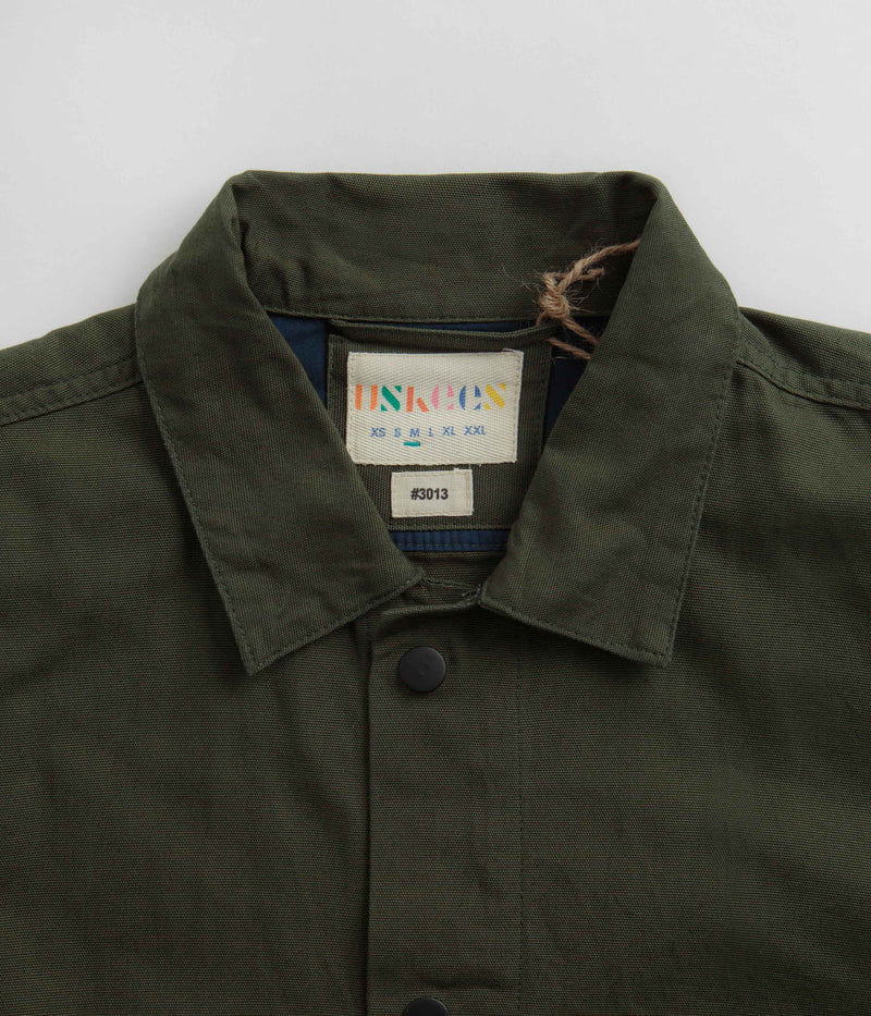Uskees 3013 Oversized Coach Jacket in Vine Green