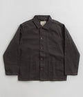 Uskees 3027 Canvas Buttoned Overshirt in Charcoal