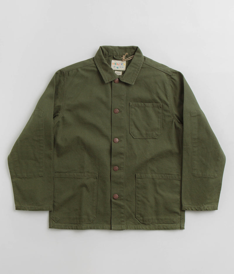 Uskees 3027 Canvas Buttoned Overshirt in Coriander