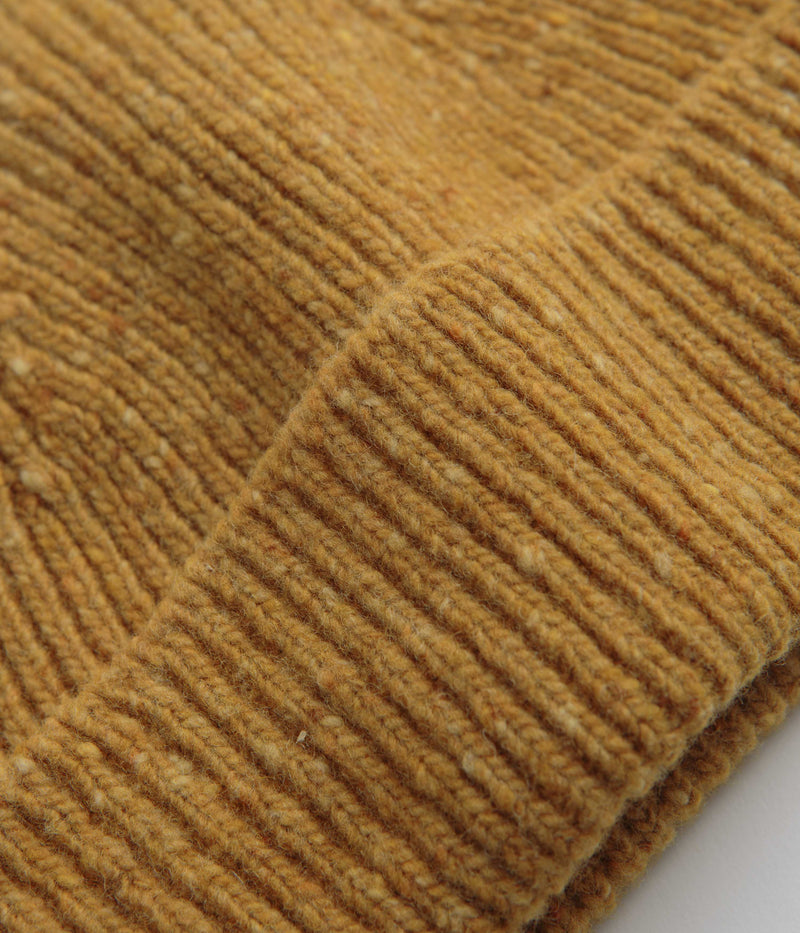 Uskees 4003 Speckled Donegal Wool Beanie in Yellow