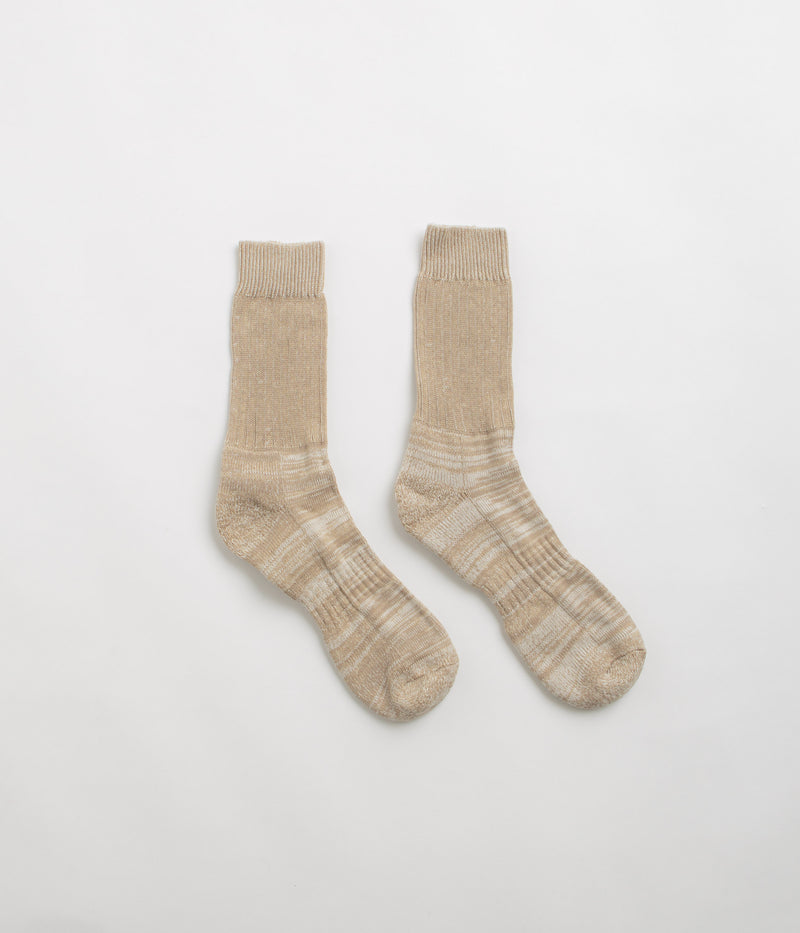 Uskees 4006 Organic Cotton Socks in Khaki