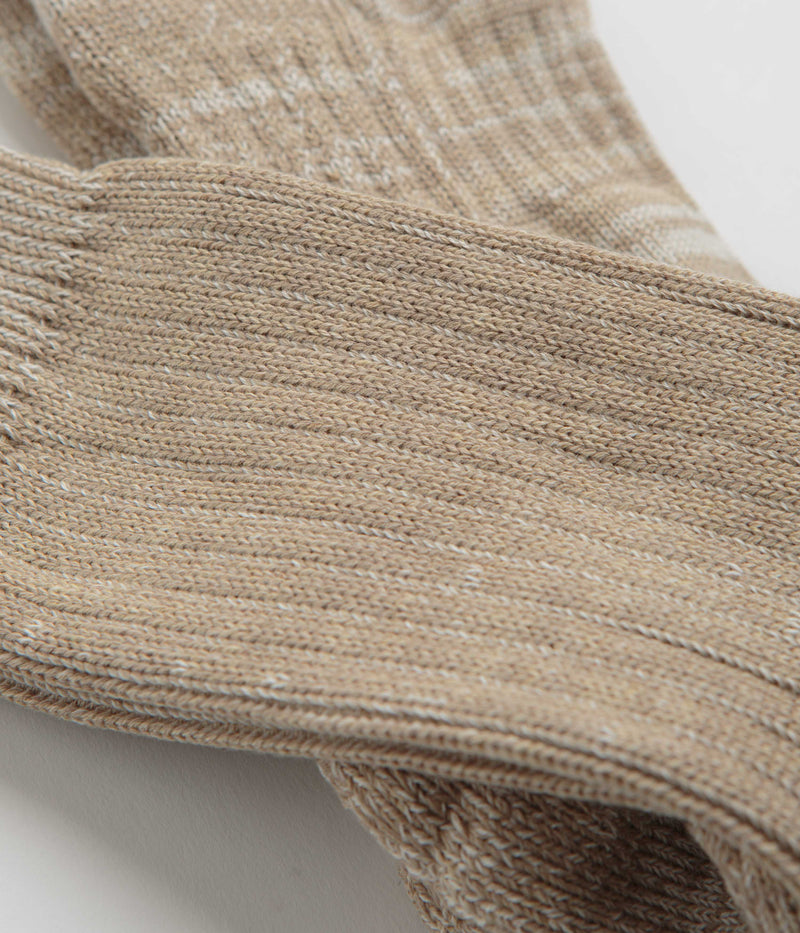 Uskees 4006 Organic Cotton Socks in Khaki