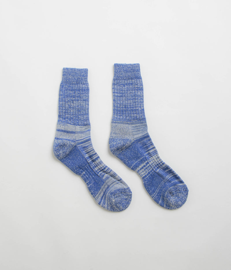 Uskees 4006 Organic Cotton Socks in Ultra Blue