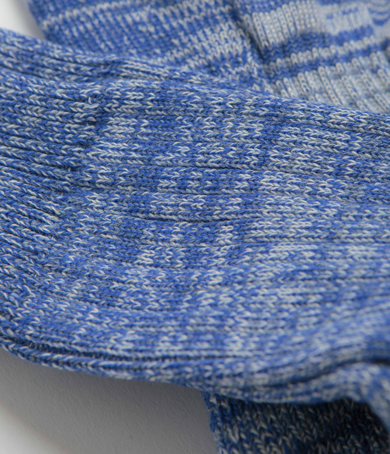 Uskees 4006 Organic Cotton Socks in Ultra Blue