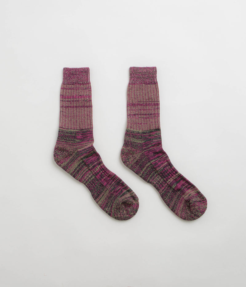 Uskees 4006 Organic Cotton Socks in Violet