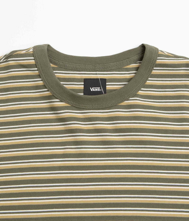 Vans Awbrey Long Sleeve T-Shirt in Grey Leaf and Taos Taupe