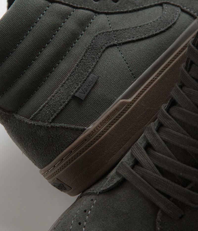 Vans BMX Sk8-Hi Shoes in Dark Grey and Gum