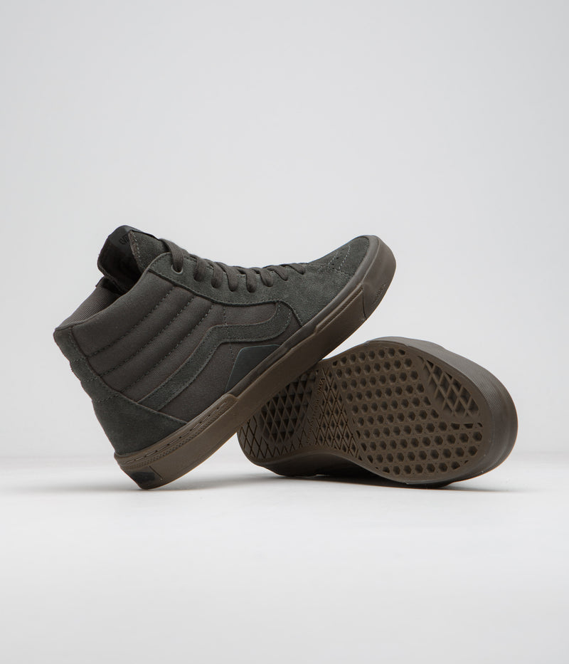 Vans BMX Sk8-Hi Shoes in Dark Grey and Gum