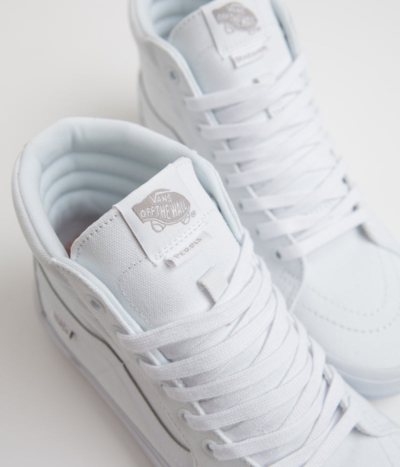 Vans BMX Sk8-Hi Shoes in (Perris Benegas) White and Grey