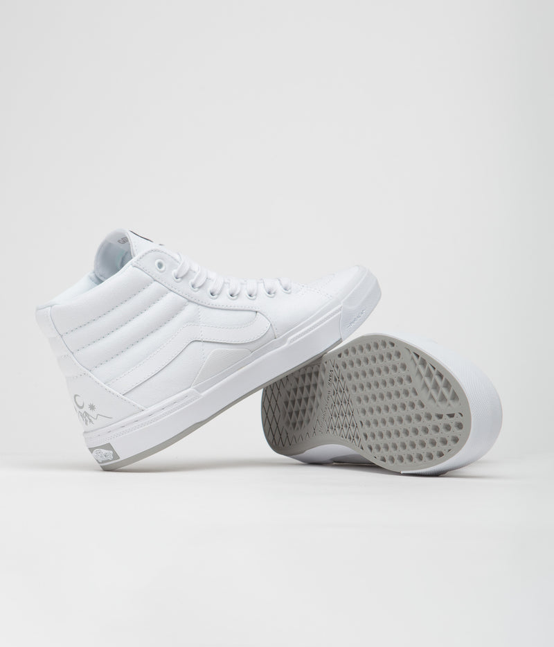 Vans BMX Sk8-Hi Shoes in (Perris Benegas) White and Grey