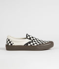 Vans BMX Slip-On Shoes in Checkerboard Black and Dark Gum
