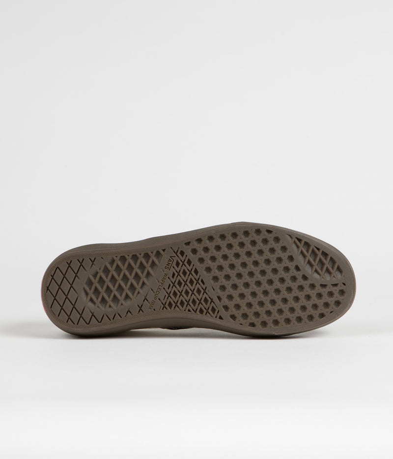 Vans BMX Slip-On Shoes in Checkerboard Black and Dark Gum