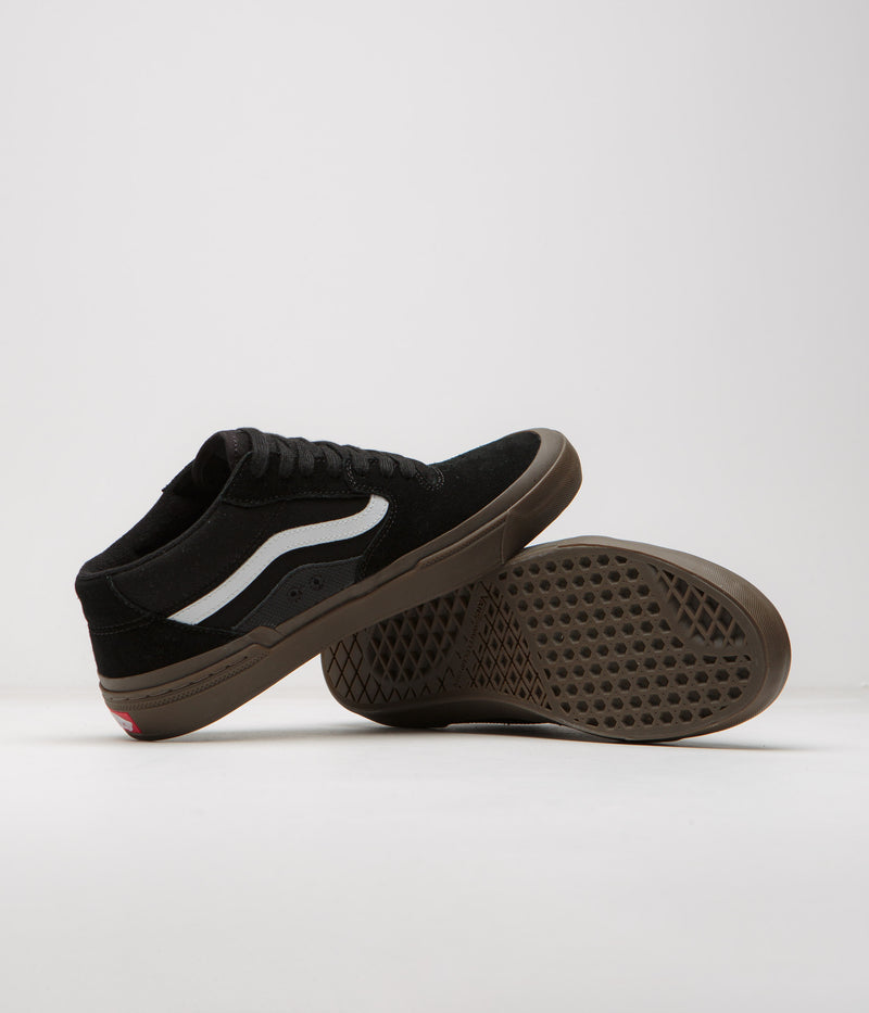 Vans BMX Style 114 Shoes in Black and Dark Gum