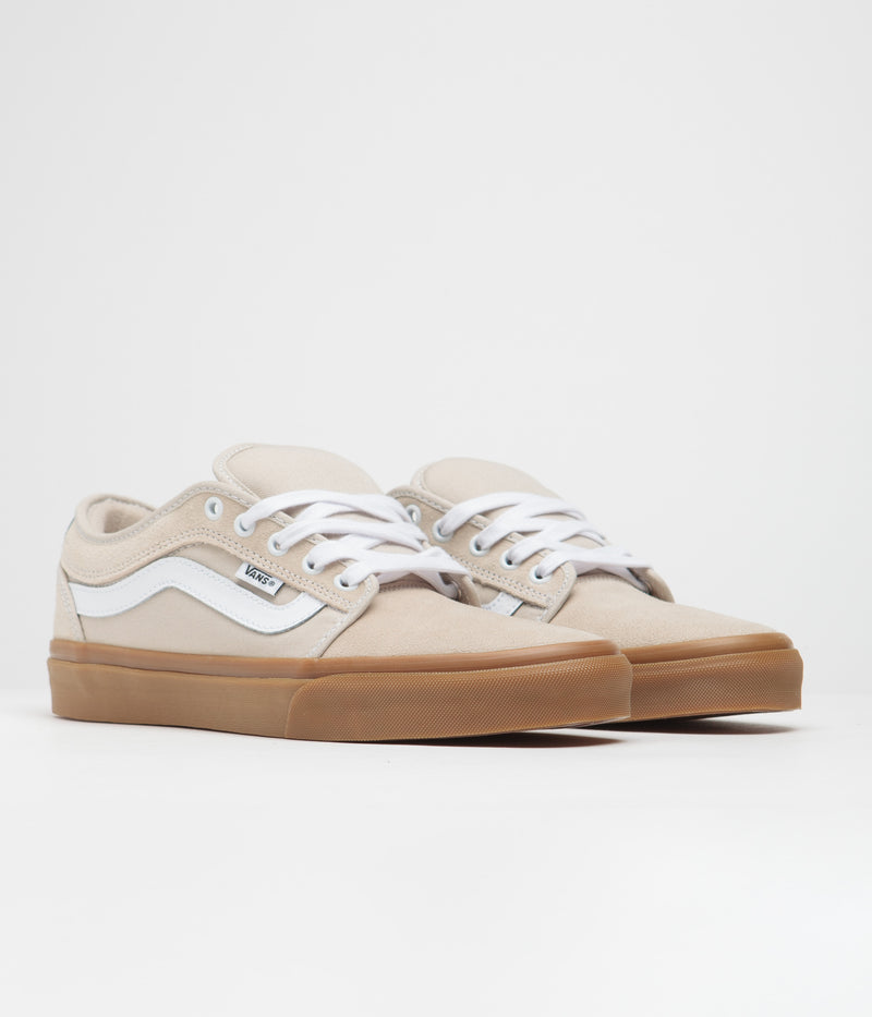Vans Chukka Low Sidestripe Shoes in French Oak