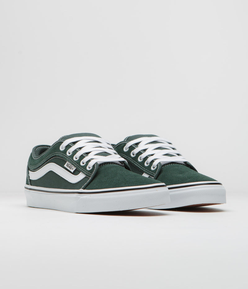 Vans Chukka Low Sidestripe Shoes in Green Gables