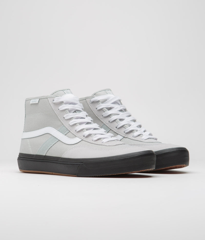 Vans Crockett High Shoes in Light Grey and Black