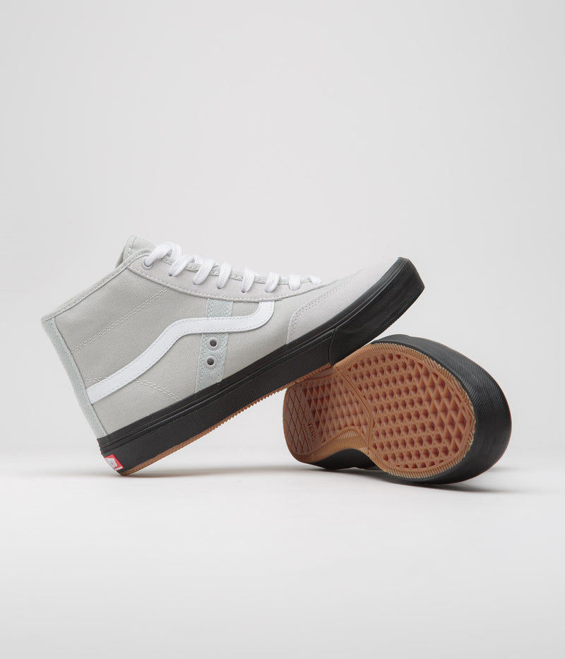 Vans Crockett High Shoes in Light Grey and Black