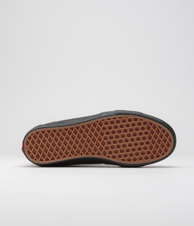 Vans Grosso Mid Shoes in Pig Suede Brown and Black