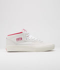 Vans Half Cab Shoes in Vintage Sport White and Red