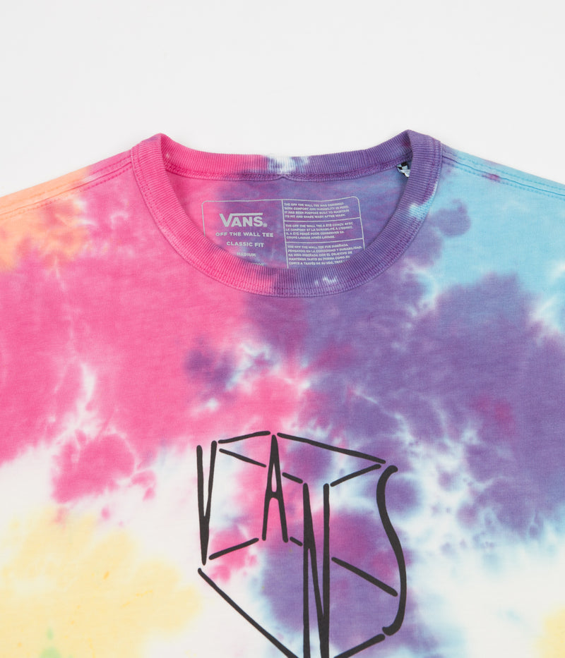 Vans Off The Wall Skate Classics Oval Wash T-Shirt in Tie Dye