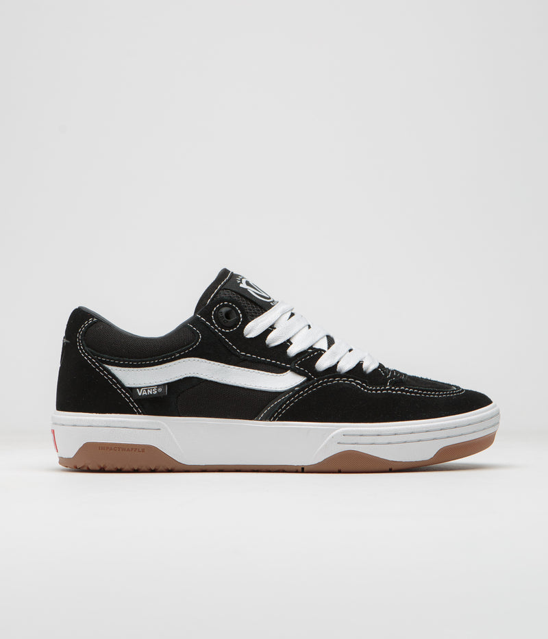 Vans Rowan 2 Shoes in Black and White / Gum