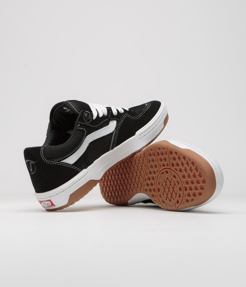 Vans Rowan 2 Shoes in Black and White / Gum