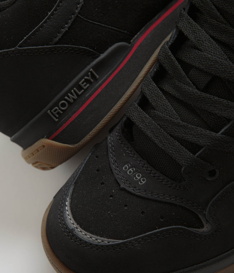 Vans Rowley XLT Shoes in Black and Chili Pepper