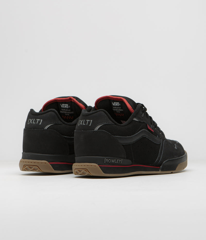 Vans Rowley XLT Shoes in Black and Chili Pepper