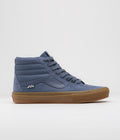 Vans Sk8-Hi Shoes in Vintage Blue and Gum