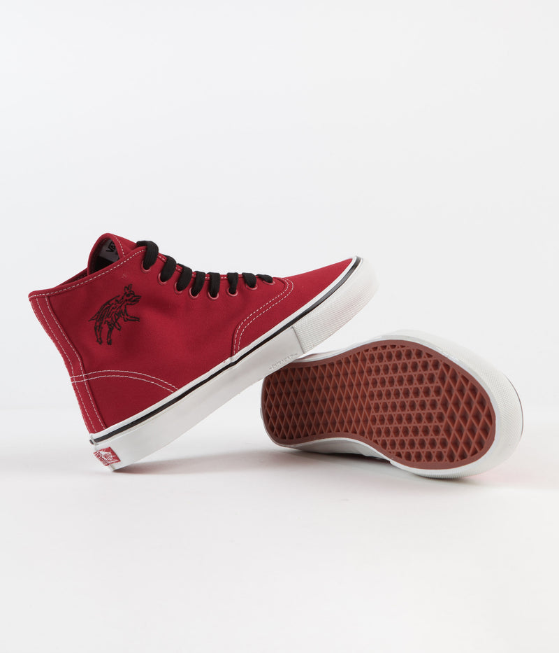 Vans Skate Authentic High LTD Shoes in (Andrew Allen) Red and Hockey
