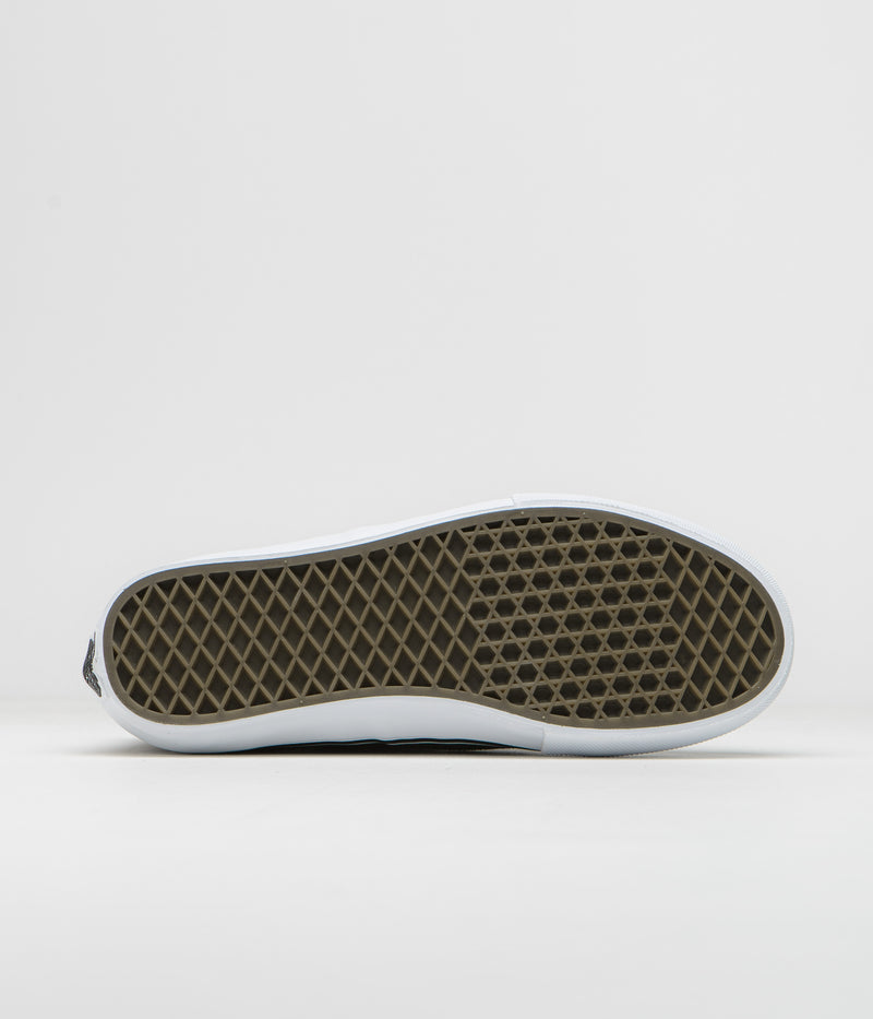 Vans Skate Authentic Mid VCU Shoes in Dark Brown and White
