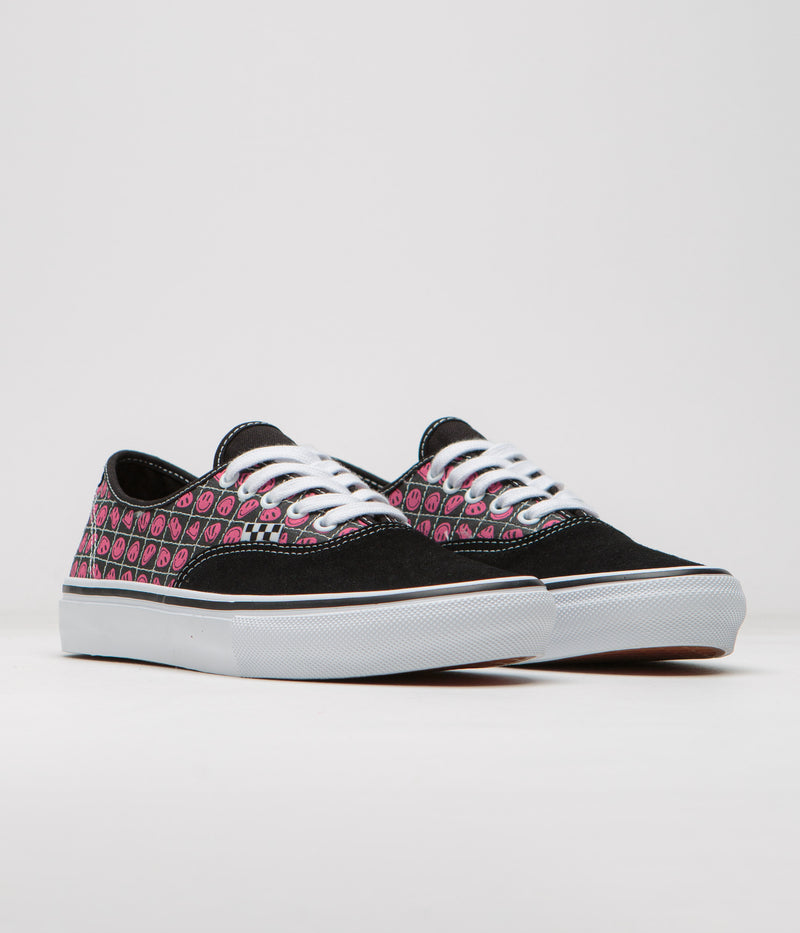 Vans Skate Authentic Shoes in Acid Black