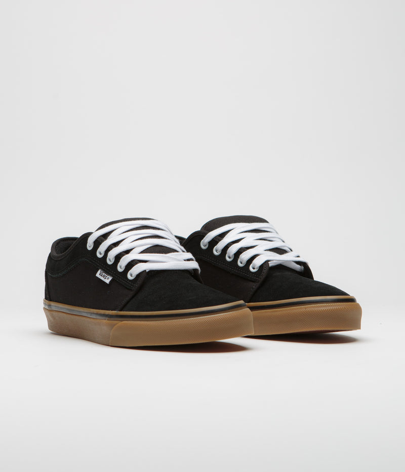 Vans Skate Chukka Low Shoes in Black and Black / Gum