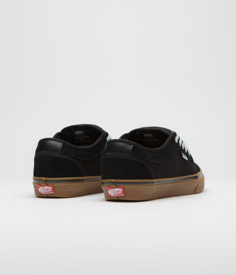 Vans Skate Chukka Low Shoes in Black and Black / Gum