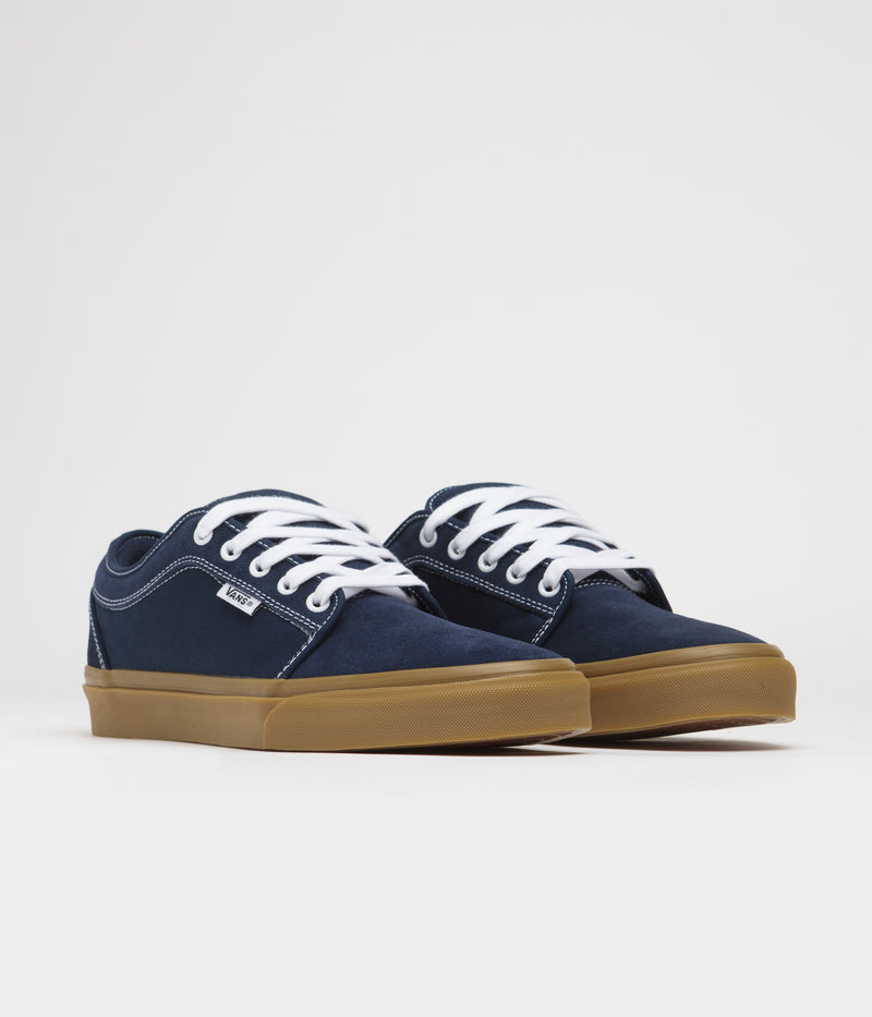 Vans Skate Chukka Low Shoes in Dress Blues and Gum