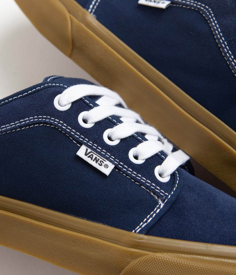 Vans Skate Chukka Low Shoes in Dress Blues and Gum