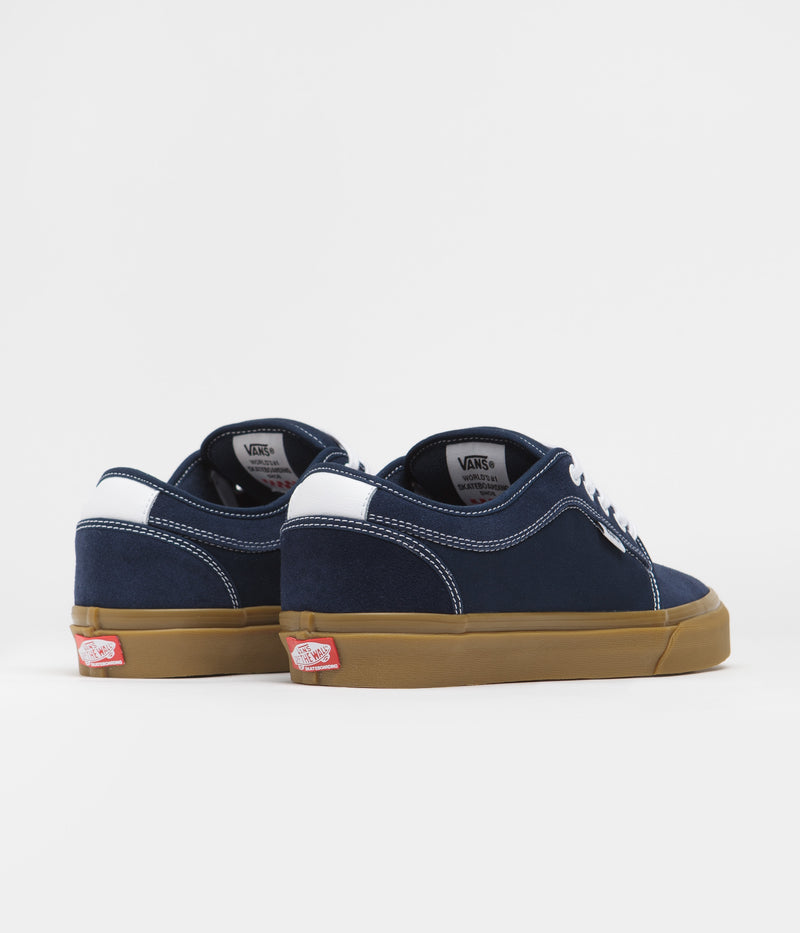 Vans Skate Chukka Low Shoes in Dress Blues and Gum